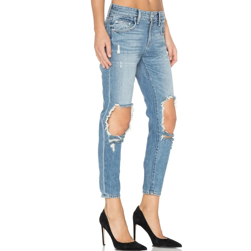 Lovers and Friends Ezra Cropped Slim Boyfriend Jeans Size 28 - Picture 10 of 10